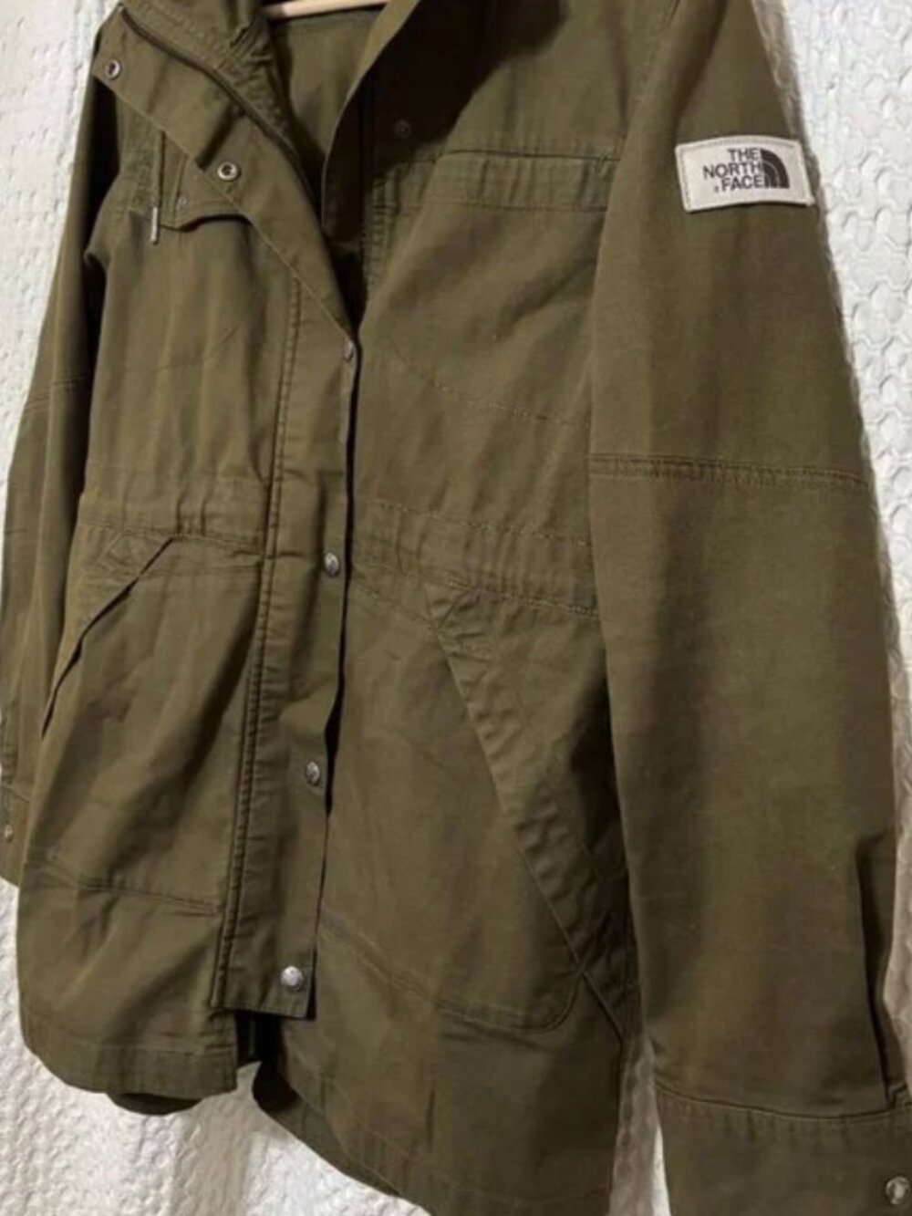 The North Face Women's Cotton Utility Jacket Size M, Olive Green - Picture 6 of 8